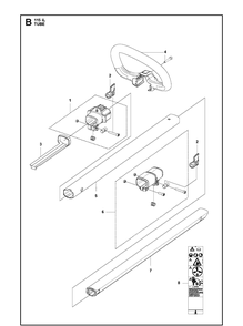 Tube Diagram and Parts List for 115IL  Husqvarna Edger