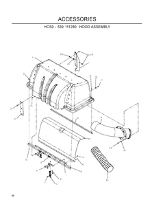 Accessories B Diagram and Parts List for IZ5223 (968999707)(2007-09) Husqvarna Lawn Mower