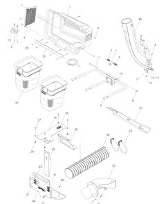 General Assembly Diagram and Parts List for Z42 (539110164)(2008-03) Husqvarna Lawn Tractor Accessories