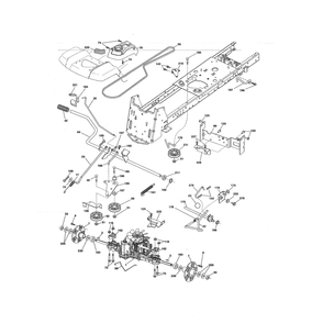 Drive Diagram and Parts List for LGT24K54 240471 Husqvarna Lawn Tractor