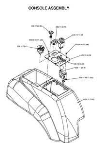 Throttle Controls Diagram and Parts List for EZ4217KAA (968999373)(2006-02) Husqvarna Lawn Mower