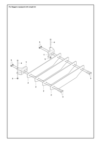 Attachments Diagram and Parts List for Z2462-BIN  Husqvarna Lawn Tractor Accessories