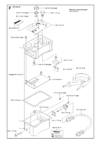 Part Location Diagram of 5060036-01 Husqvarna Remote Control