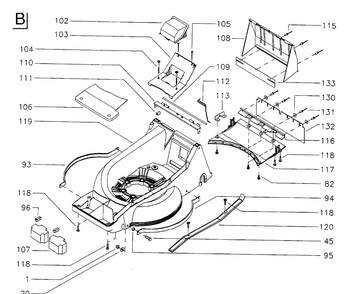 Mower Deck / Cutting Deck Diagram and Parts List for ROYAL53 1998-11 Husqvarna Lawn Mower