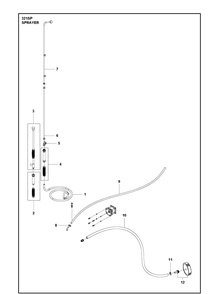 Spray System Diagram and Parts List for 321SP  Husqvarna Sprayer