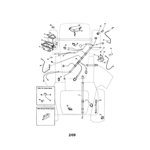 Electrical Diagram and Parts List for YTS4500  Husqvarna Lawn Tractor