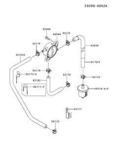 Fuel Valve Diagram and Parts List for FR691V-DS15 2017-09 Husqvarna Engine