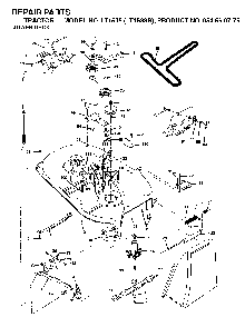 Mower Deck / Cutting Deck Diagram and Parts List for LT1538 (LT1538B, 954569776)(2002-11) Husqvarna Lawn Tractor