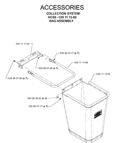 Accessories 2 Diagram and Parts List for 539111280 2005-08 Husqvarna Lawn Tractor Accessories