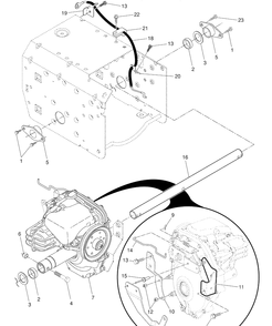 Drive Diagram and Parts List for 1330SBEXP (96193001903)(2007-11) Husqvarna Snow Blower