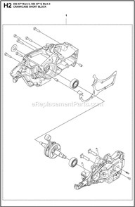Starter Diagram and Parts List for 550XPGMARKII  Husqvarna Chainsaw