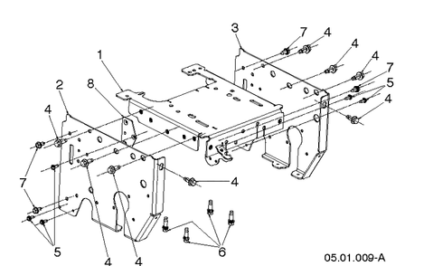 Chassis, Engine And Pulleys Diagram and Parts List for ST430T (96193013402)(2020-06) Husqvarna Snow Blower