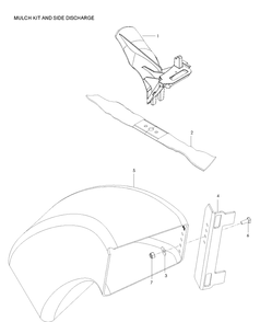 Accessories Diagram and Parts List for W21SK 2007-03 Husqvarna Lawn Mower