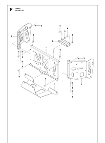 Frame Diagram and Parts List for 599888101 2020-08 Husqvarna Lawn Tractor Accessories
