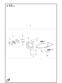Part Location Diagram of 599594601 Husqvarna Seal ring