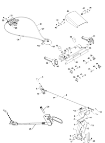 Control Panel And Discharge Chute Diagram and Parts List for ST324P  Husqvarna Snow Blower