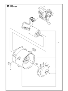 Fan Diagram and Parts List for 320IB  Husqvarna Leaf Blower / Vacuum