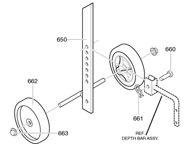 Wheel Assembly Diagram and Parts List for 11054X37NB-CT20 2007 Husqvarna Cultivator