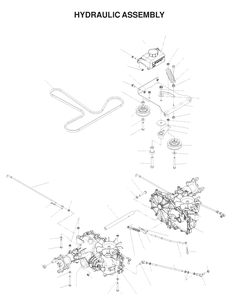 Hydraulic Pump - Motor Diagram and Parts List for EZ4217KAA (968999373)(2006-02) Husqvarna Lawn Mower