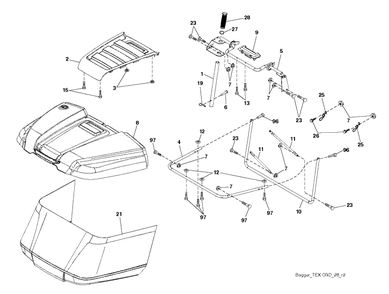 Part Location Diagram of 532441358 Husqvarna Bagger
