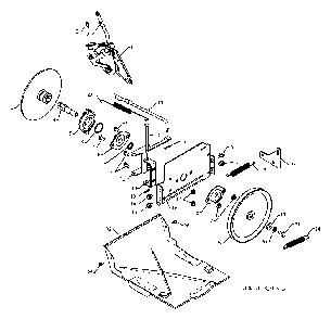 Drive Diagram and Parts List for 11527SB96193006400 2010-06 Husqvarna Snow Blower