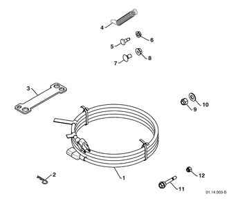 Accessories 3 Diagram and Parts List for 13524SBXLS (961930048)(2009-07) Husqvarna Snow Blower