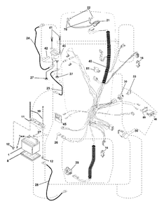 Electrical Diagram and Parts List for GTH2250 (954567093-A)(2000-11) Husqvarna Lawn Tractor