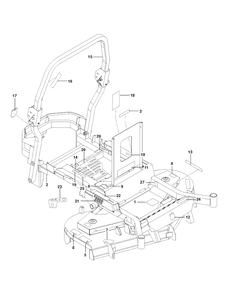 Decals Diagram and Parts List for P-ZT54 (96661340301)(2013-06) Husqvarna Lawn Mower