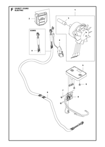 Electrical Diagram and Parts List for 535IRX  Husqvarna Brush Cutter