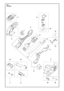 Chassis Diagram and Parts List for 330IKP  Husqvarna Pole Saw