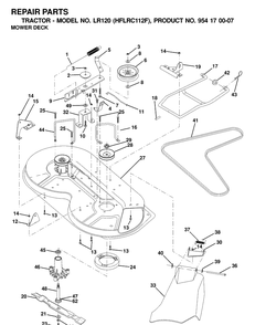 Part Location Diagram of 532171156 Husqvarna Deflector