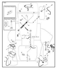 Electrical Diagram and Parts List for YTH1842 2018 Husqvarna Lawn Tractor