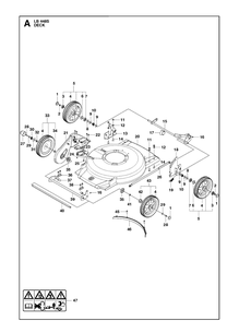 Mower Deck / Cutting Deck Diagram and Parts List for LB448S (967863301)(2019-01) Husqvarna Lawn Mower