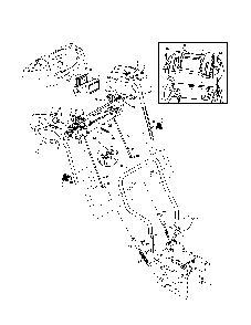 Handles Diagram and Parts List for HL8527STEA  Husqvarna Snow Blower