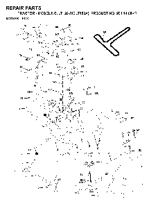 Mower Deck / Cutting Deck Diagram and Parts List for LT120 (HCLT120A, 954140047)(1998-01) Husqvarna Lawn Tractor