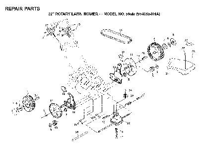 Repair Parts Diagram and Parts List for 56SF (954066101A)(1994-01) Husqvarna Lawn Mower