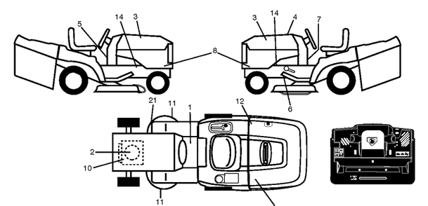 Part Location Diagram of 586120701 Husqvarna Decal