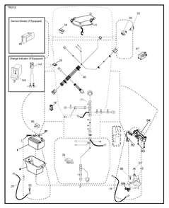 Electrical Diagram and Parts List for YTH1842 (917223810)(2017-12) Husqvarna Lawn Tractor
