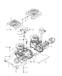 Hydraulic Pump- Motor Diagram and Parts List for MZ52 (967277404)(2013-08) Husqvarna Lawn Mower