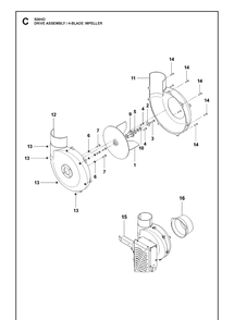 Part Location Diagram of 599348824 Husqvarna BUSHING TAPERLOCK BUSHING 7/8