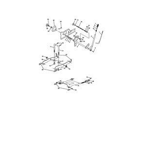 Lift Assembly Diagram and Parts List for 917279040  Husqvarna Lawn Tractor
