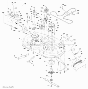 Page F Diagram and Parts List for C20H42YT 2006-01 Husqvarna Lawn Tractor