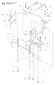 Mower Deck / Cutting Deck 2 Diagram and Parts List for R175 (965104901)(2008-06) Husqvarna Lawn Tractor