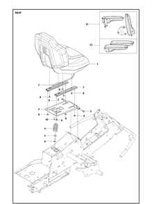 Part Location Diagram of 5963128-01 Husqvarna Arm Rest Kit