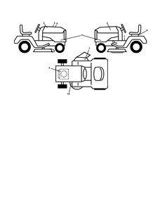 Decals Diagram and Parts List for YTH22V46-289630 2010-05 Husqvarna Lawn Tractor