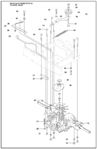 Chassis, Rear (Part 2) Diagram and Parts List for R175 2008-05 Husqvarna Lawn Tractor