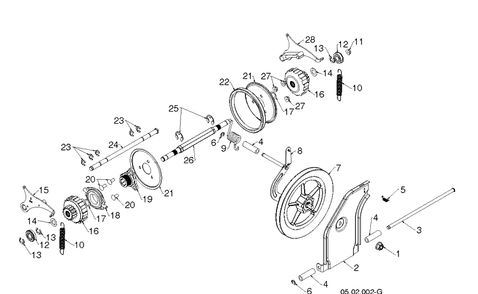 Drive Diagram and Parts List for ST330 (96193012500)(2018-03) Husqvarna Snow Blower
