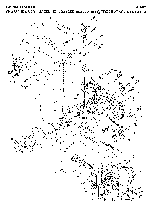 Drive Diagram and Parts List for 5524SEB (96193001000, 961930010)(2005-12) Husqvarna Snow Blower
