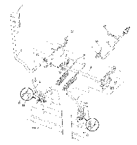 Mower Lift / Deck Lift Diagram and Parts List for GTH260TWIN (96041004503)(2010-01) Husqvarna Lawn Tractor