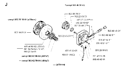 Clutch And Oil Pump Diagram and Parts List for 394XPEPA 19980900001-Current Husqvarna Chainsaw